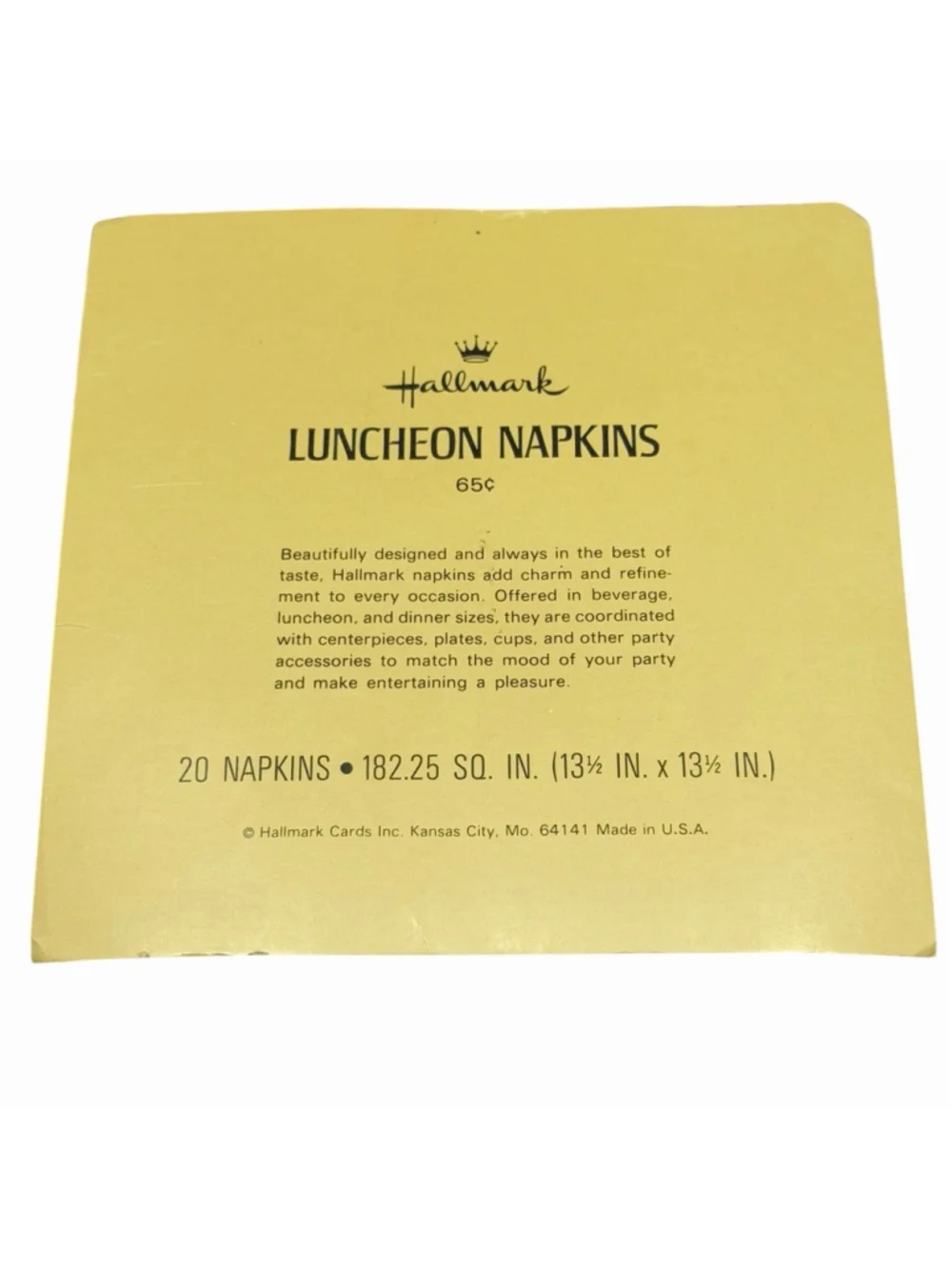Vintage Hallmark Collectable Raggedy Ann & Andy Opened 9 Luncheon Napkins HTF